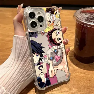 Muichiros Mitsuris Demons Anime Slayers Phone Case Clear For Samsung A series MOTOG series iPhone case 17/16/15/14/13/12/11 Silicone Cover