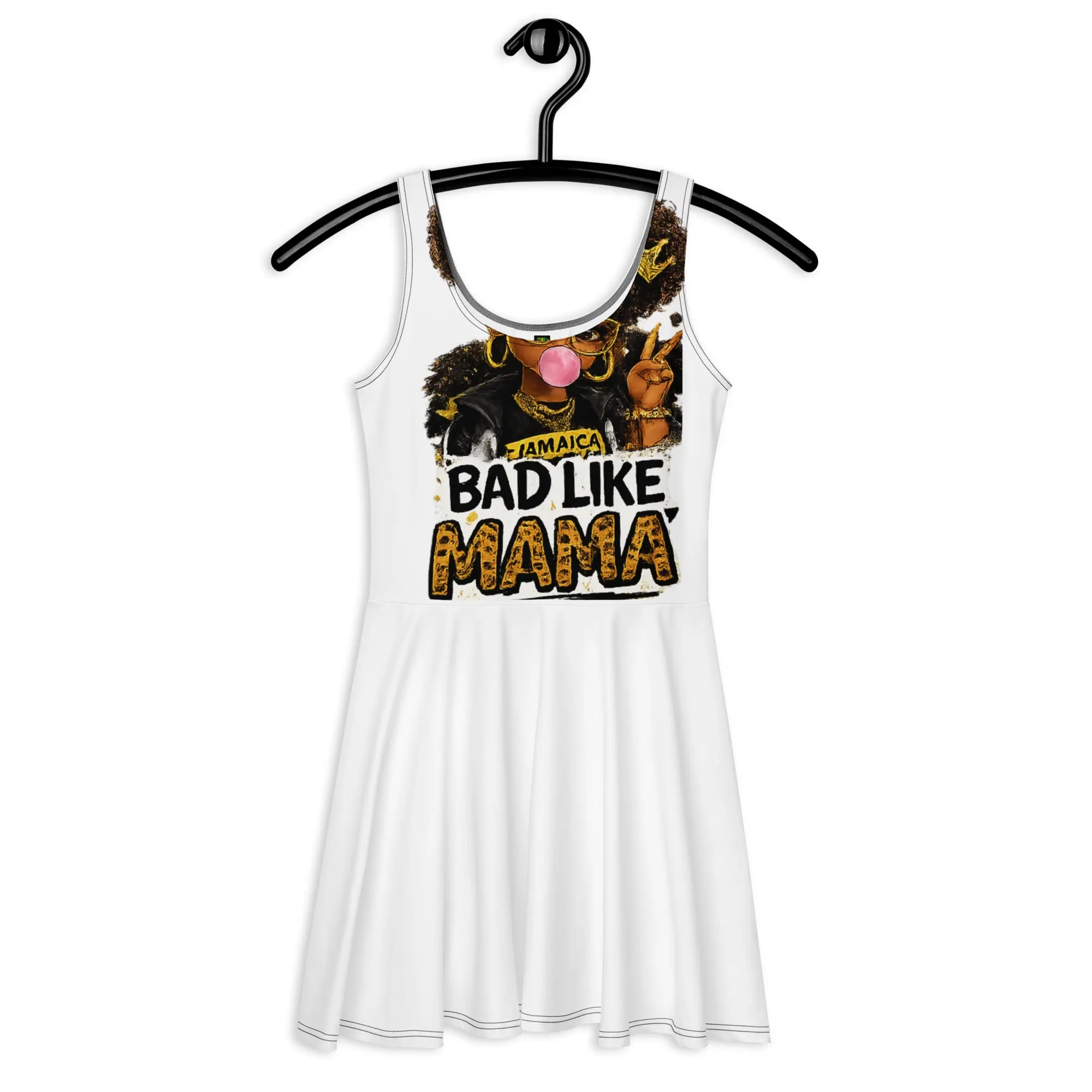 Bad Like Mama Graphic Skater Dress