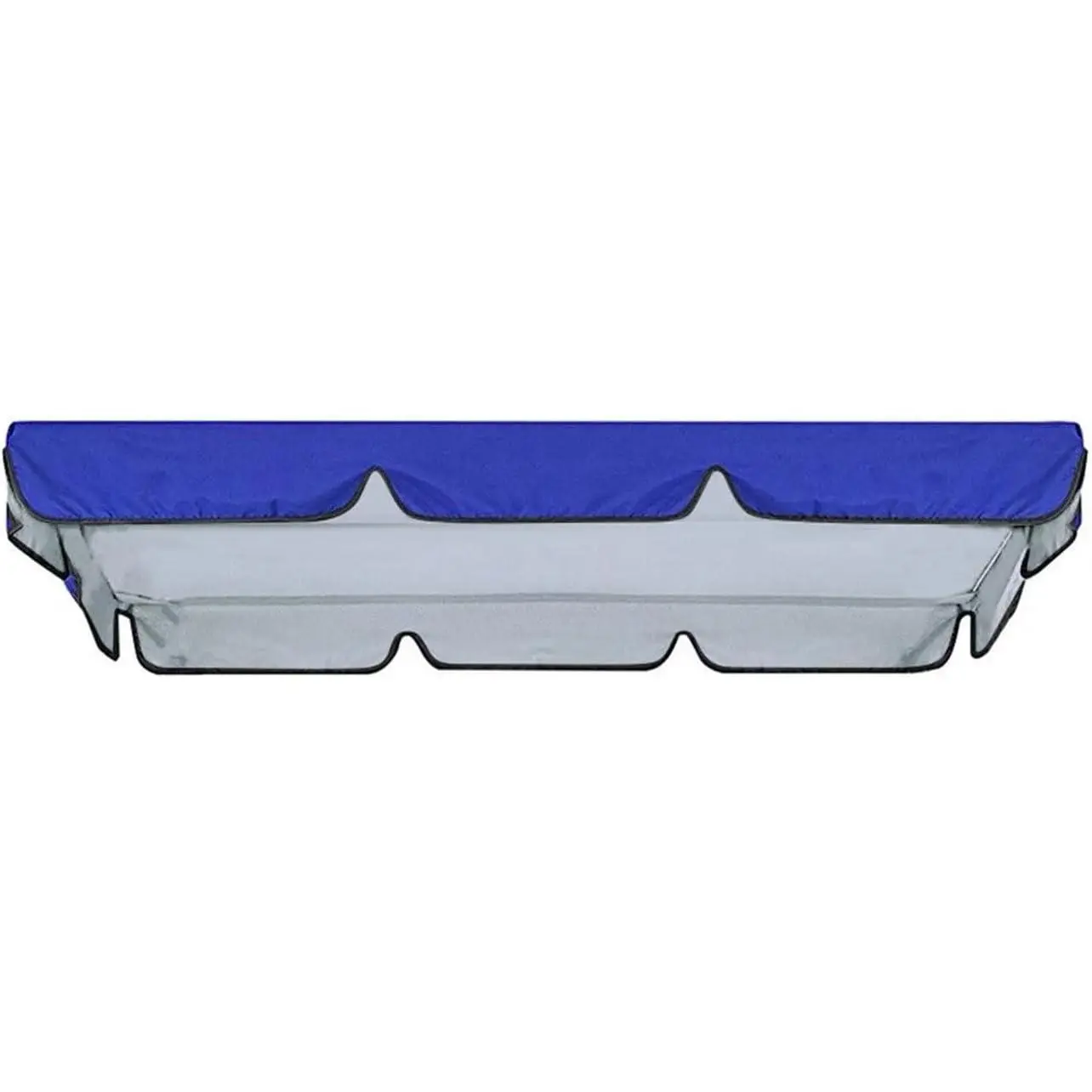 Garden Patio Swing Seat Canopy Replacement 3 Seater 78x50 Inch Rainproof Windproof Heavy Duty Rip Proof Top Roof Cover Blue