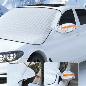 Magnetic Car Front Windshield Cover, Waterproof Dustproof Sunshade, Winter Snow Freeze Protection, All-Season Car Exterior Accessory