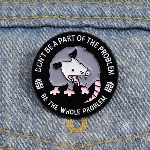 Cartoon Possum Design Brooch, Cute Animal Badge for Women & Men, Fashion Brooch for Daily Clothing Decor, Trendy All-match & Exquisite Brooch for Birthday Gift, Pin, Charms, Women Gifts, Lapel Pin