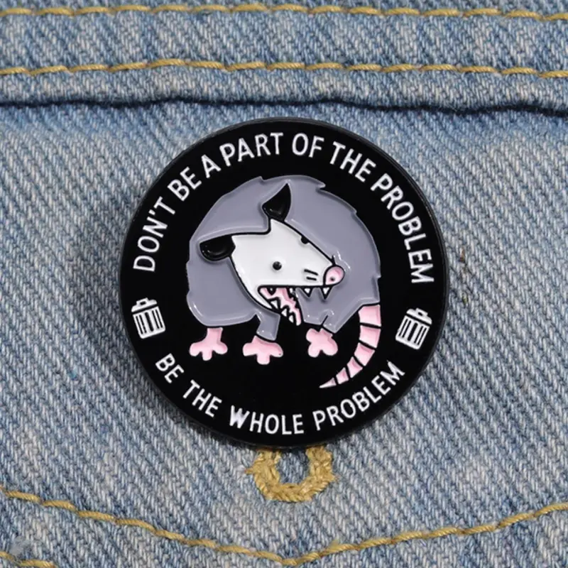 Cartoon Possum Design Brooch, Cute Animal Badge for Women & Men, Fashion Brooch for Daily Clothing Decor, Trendy All-match & Exquisite Brooch for Birthday Gift, Pin, Charms, Women Gifts, Lapel Pin