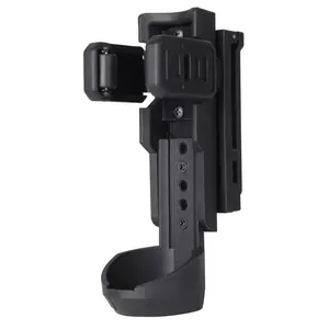 Quick Release OC/Mace Spray Holder w/Duty Belt/MOLLE Vest Rotatable Clip MK4 Canister Holster Tactical Pepper Spray Carry Case fit 1.5" Diameter OC Can