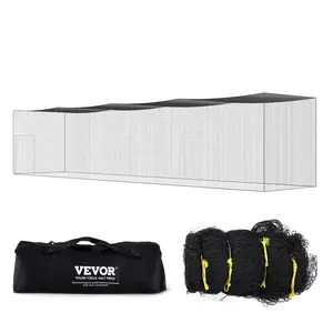 VEVOR Baseball Batting Netting,  Professional Softball Baseball Batting Hitting Training Net, Practice Portable Pitching Cage Net with Door & Carry Bag, Heavy Duty Enclosed PE Netting, 55FT (NET ONLY)