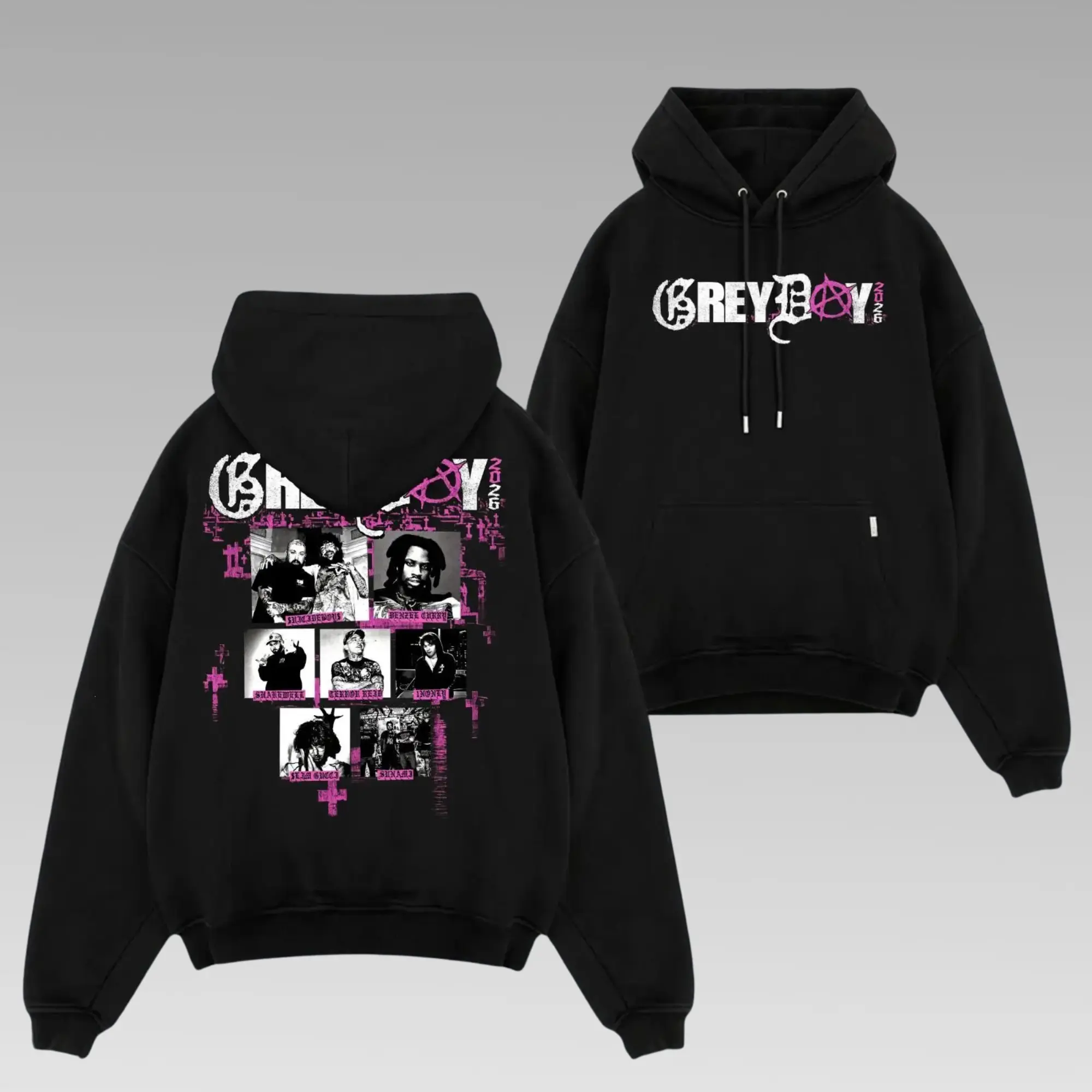 GreyDay 2026 Ver7 Hoodie,  G59 Merchandise, Rap Music Shirt, Pink G59 Merch - Unisex Rapper Clothing
