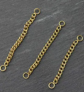 Gold PVD Stainless Steel Nose & Cartilage Piercing Chain