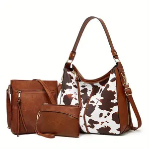 COW PRINT MANIA! 2-in-1 Convertible Bag with Detachable Mini Pouch Perfect Spring 2025 Vibes! 24H FLASH SALE! #CowPrintChallenge #TikTokFashion"
