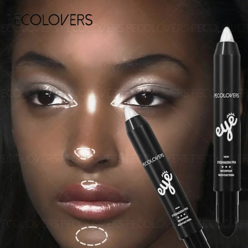 Pearlescent Glitter Shimmer Eyeshadow Pen Eye Shadow Pencil Waterproof Matte Cream Nude Eye Makeup Pigment Silkworm Eyeliner Shadow Pen Glitter Eyeshadow Stick Cosmetic