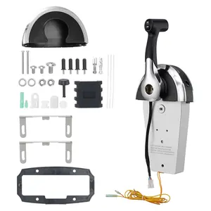 Summervibes VEVOR Boat Throttle Control, 8M0059686 Top-Mounted Outboard Remote Control Box for Mercury PT 2-Stroke, Marine Throttle Control Gear Box with Power Trim Switch