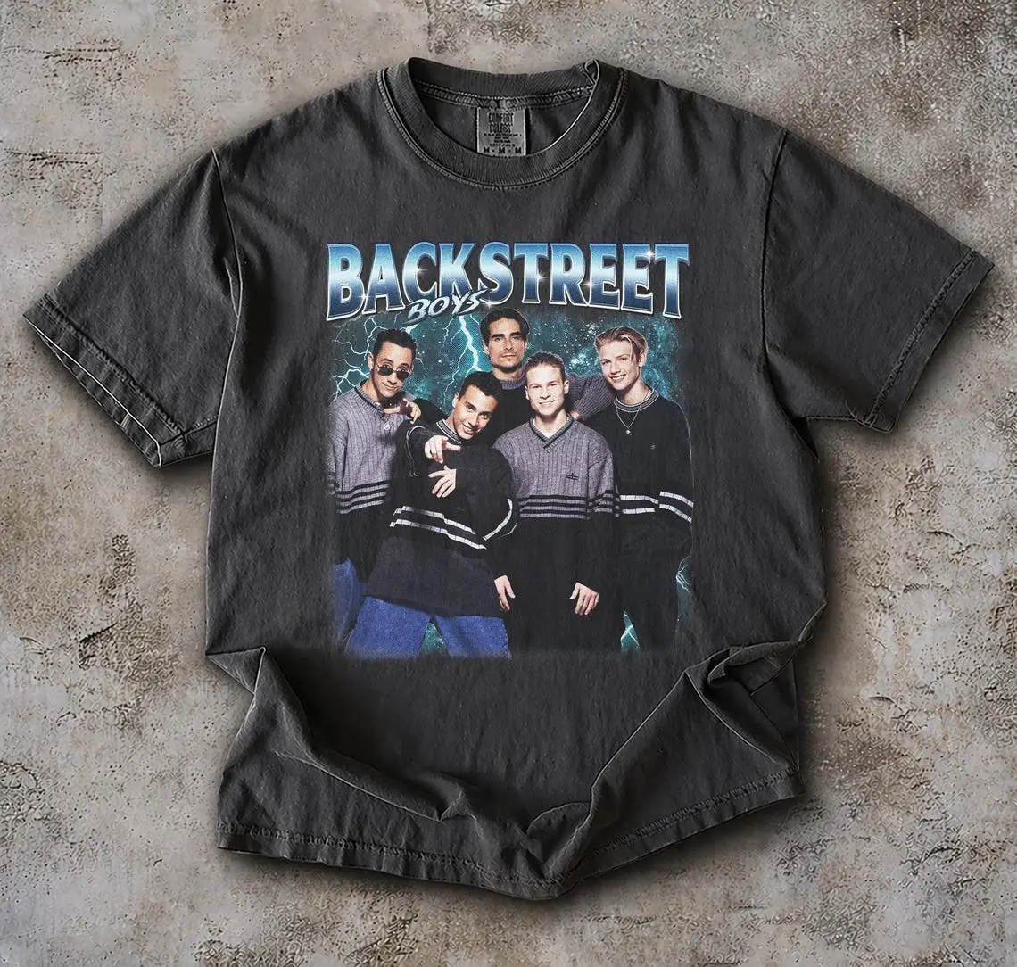 Limited Backstreet Boys 90s Comfort Colors & Mineral Shirt, Retro Boy Band Bootleg Graphic Tee, Vintage BSB Concert Shirt, Y2K Fan Gift