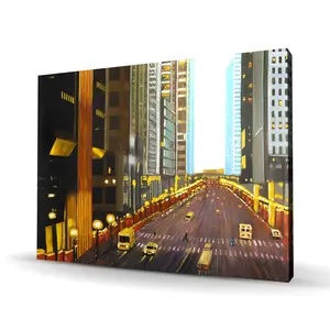 212 MAIN Artistic Minimalist New York City 9th Street Orange City Scene Wall Print - 36x48 in IP65 Artwork, Modern Home Decor for Living Room, Decoration Gift