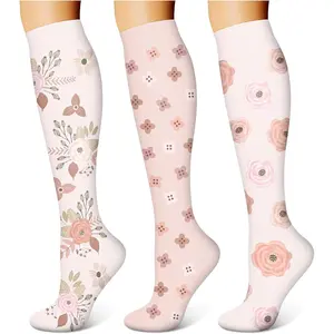 Compression Socks 3-Pack - Unisex Support for Nurses, Running & Hik