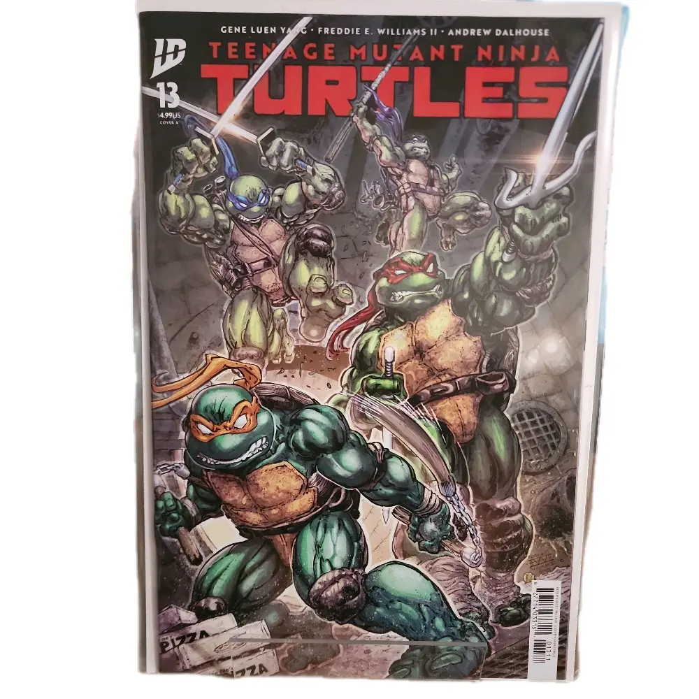 English Teenage Mutant Ninja Turtles Comic Book Issue #13 - 1st Print Variant Cover A by Gene Luen Yang, Freddie E. Williams II, Andrew Dalhouse