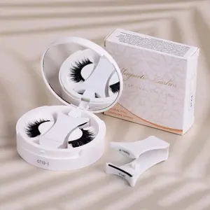 Magnetic Eyelashes Kit - with Applicator, No Glue Strong Hold Reusable ,Easy to Put On and Take 0ff False Eyelashes for Women