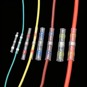 40pcs Heat Shrinkable Solder Seal Ring Connectors Kit, Fully Threaded, Assorted Colors, Durable Construction, Electrical Connection Accessories, Wire Cable