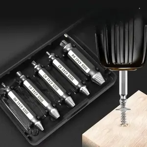 Damaged Screw Extractor Set, Easy Out Bolt Extractor, Stripped Broken Screw Remover, Double Head Extraction Design Extractor Head, Household Repair Tools, Power Tool Accessories,Tools & Hardware, Screwdriver Bit Clip