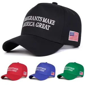 Immigrants Make America Great Embroidered Baseball Cap – Adjustable Snapback Hat for Men & Women, Patriotic USA Flag Trucker Cap, Casual Streetwear Outdoor Hat