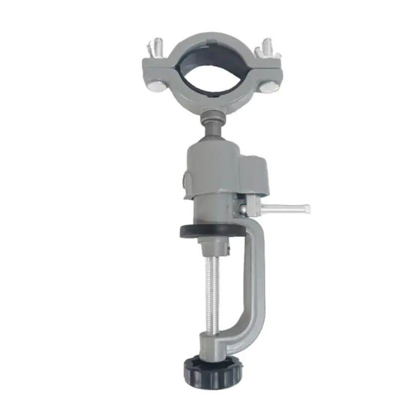 Multifunctional Aluminum Alloy Rotating Vise Clamp, Adjustable Electric Drill Holder, Mini Hand Drill Stand, Suitable for Drills and Grinders
