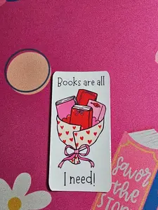"Books Are All I Need!" - Sticker