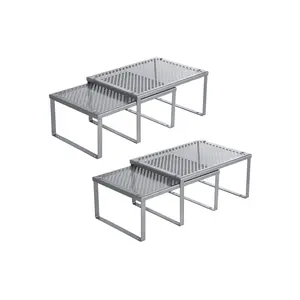 SONGMICS Set of 4 Metal Kitchen Counter Shelves