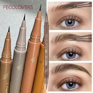 1PC Double-ended Eyebrow Pencil and Eyeliner, Eyebrow Makeup Products, Waterproof and Smudge-proof, Filled with Sparse Eyebrows, Quick Eyebrow Painting Enhance Eyebrow Color