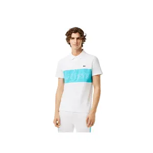 Lacoste Regular Fit Stretch Piqué Colorblock Polo - Men's