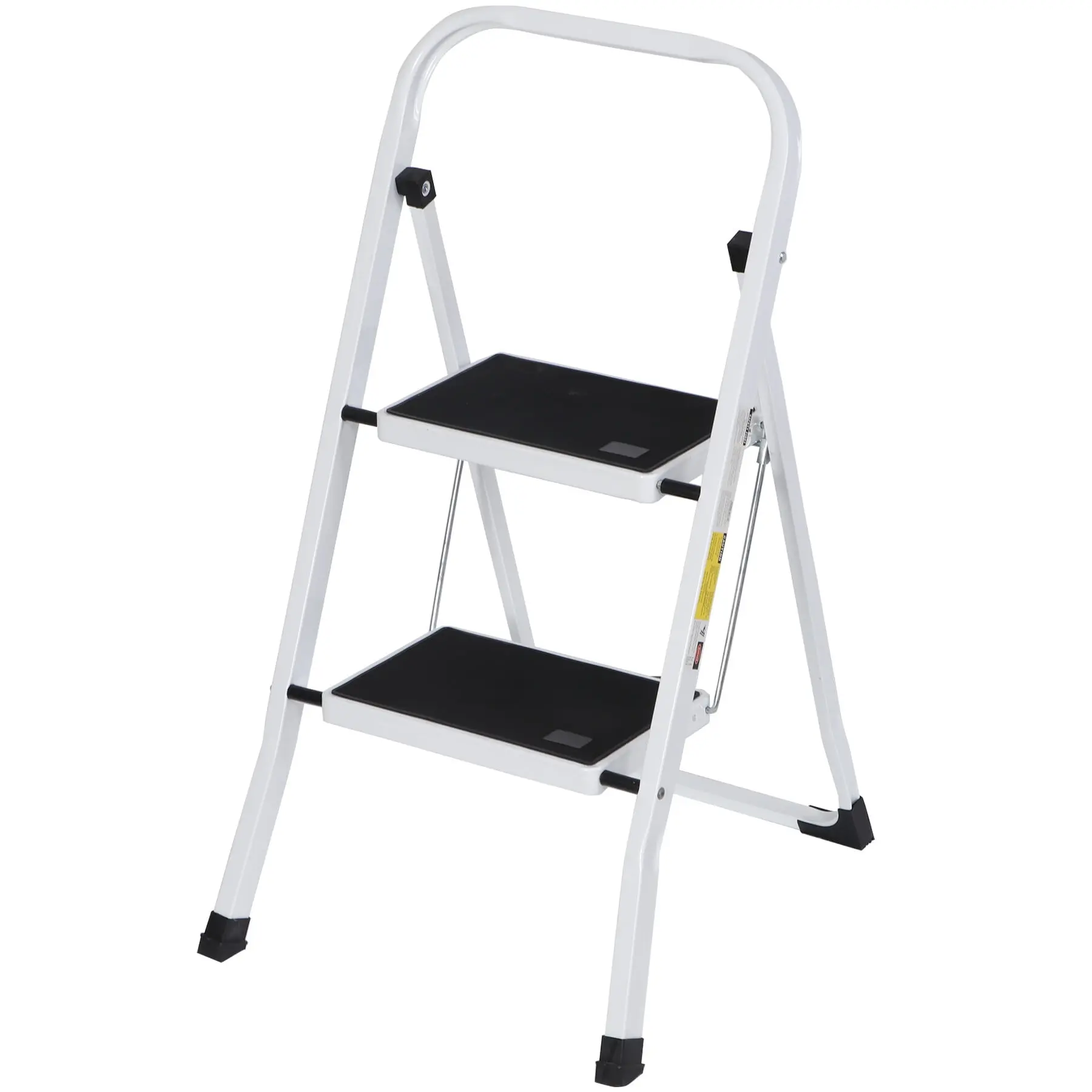 Segawe 2-Step Folding Sturdy Portable Heavy Duty Ladder with Anti-Slip Wide Platform Steps, Anti-Slip Grip, Steel Frame, Indoor/Outdoor Use, Sturdy Portable Ladder,summerwins