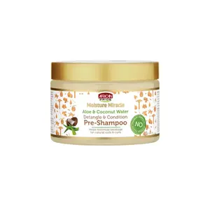 African Pride Pre-Shampoo Treatment Aloe and Coconut Water Moisture Miracle Detangle and Condition