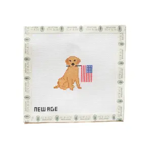 Patriotic Golden Retriever Canvas