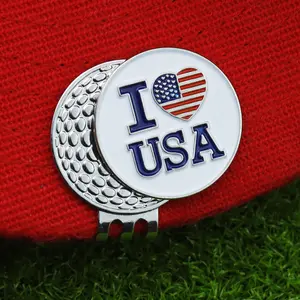 Golf Ball Marker with Magnetic Hat Clip, Golf Gifts for Golfer, Golf Accessories