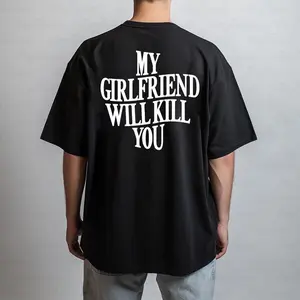 My Girlfriend Will Kll You Shirt - Funny Protective Relationship Tee, Gift for Boyfriend, Casual, Cotton, Menswear, Classic