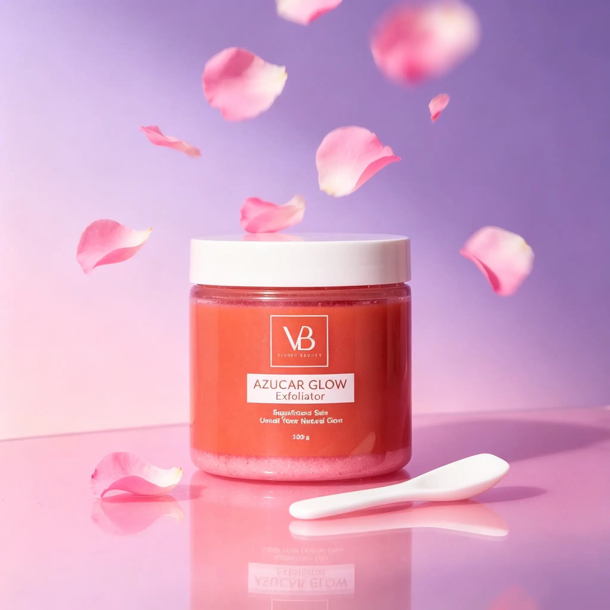 BLANQUEACUL0S Facial Sugar Scrub 100g, dual effect of exfoliation and brightening, lightweight hydrating formula for soft smooth skin