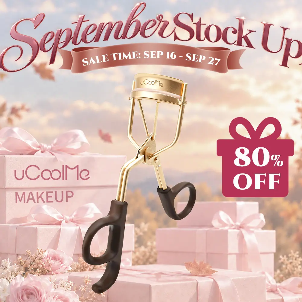uCoolMe SilkAura Lash Curler Pro - Versatile Eyelash Curler with Comfort Pads, Extra Silicone Pads for Eye-Framing Crimped Lashes, Makeup Cosmetics for Back to School