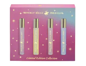 Beverly Hills Polo Club | Women’s 4PC Gift Set – 4 x 0.33oz Fragrance Collection in Hard Box – Compact, Chic & Travel-Friendly Perfumes – Long-Lasting All-Day Scents | Ideal for Gifting, Everyday Use, or On-the-Go Glam Rose Vanilla