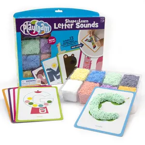 Educational Insights Educational Insights Playfoam Shape & Learn Letter Sounds: Flash Card Set, Preschoolers Learn to Write, Sensory Toys, Ages 3+