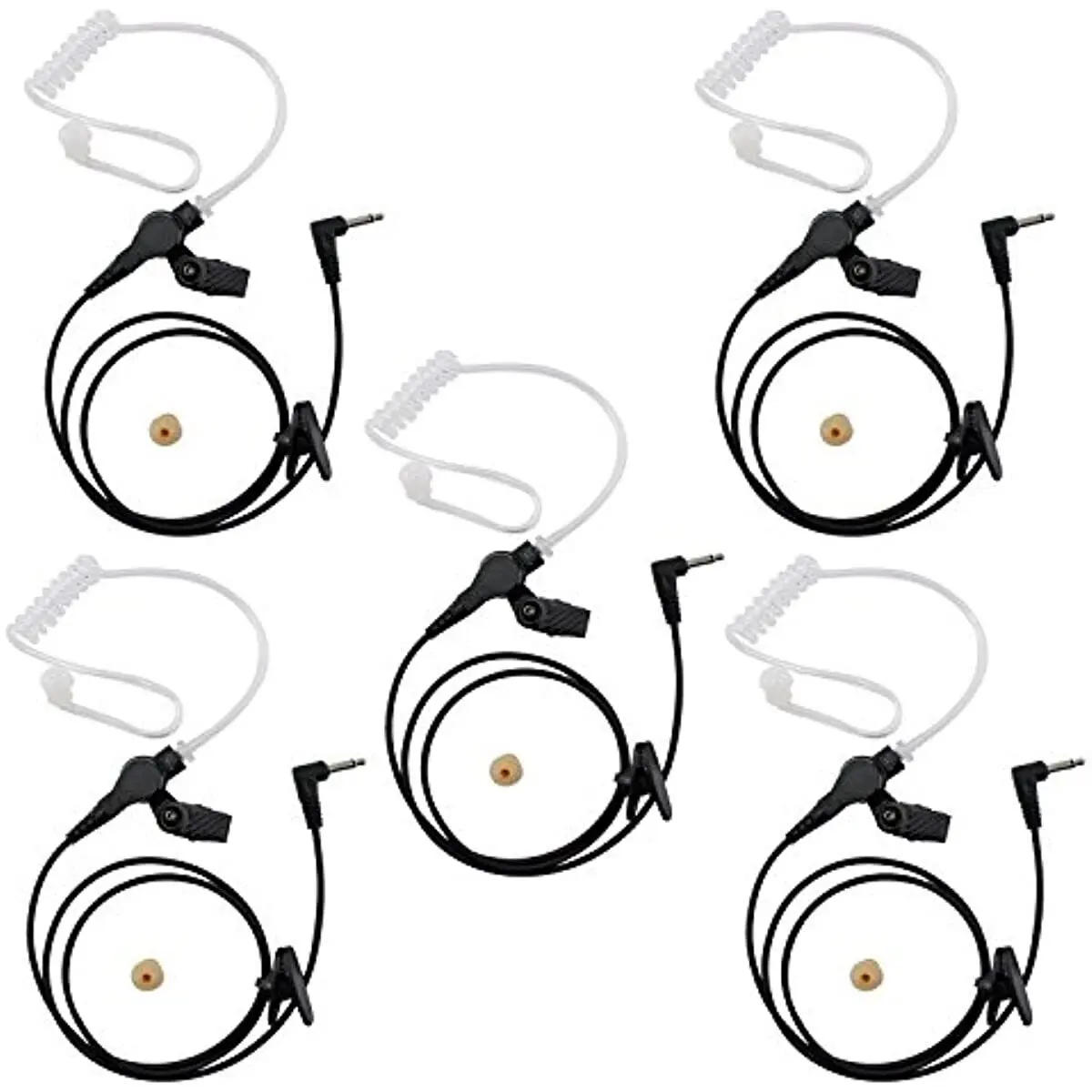 3.5mm Receiver/Listen Only Earpiece Headsets Earphones for Radio Speaker Mic