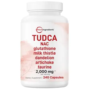 Micro Ingredients TUDCA 2,000mg Bile Salts Supplement, 240 Capsules