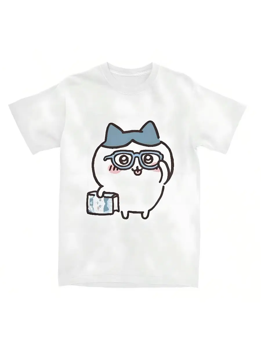 Cute Hachi wearing glasses Shirt and Sweatshirt, Cute Japanese Anime Manga Inspired Shirt, Unisex Shirt, Birthday gift for Men Women