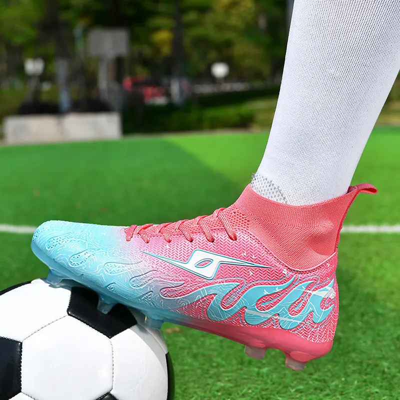 X258 blue pink long nail