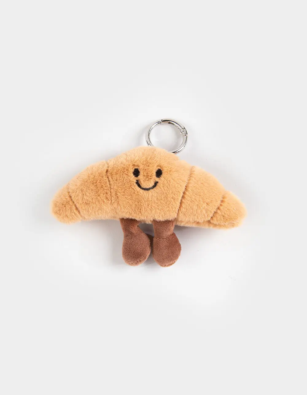 FULL TILT Croissant Plush Bag Charm, Brown