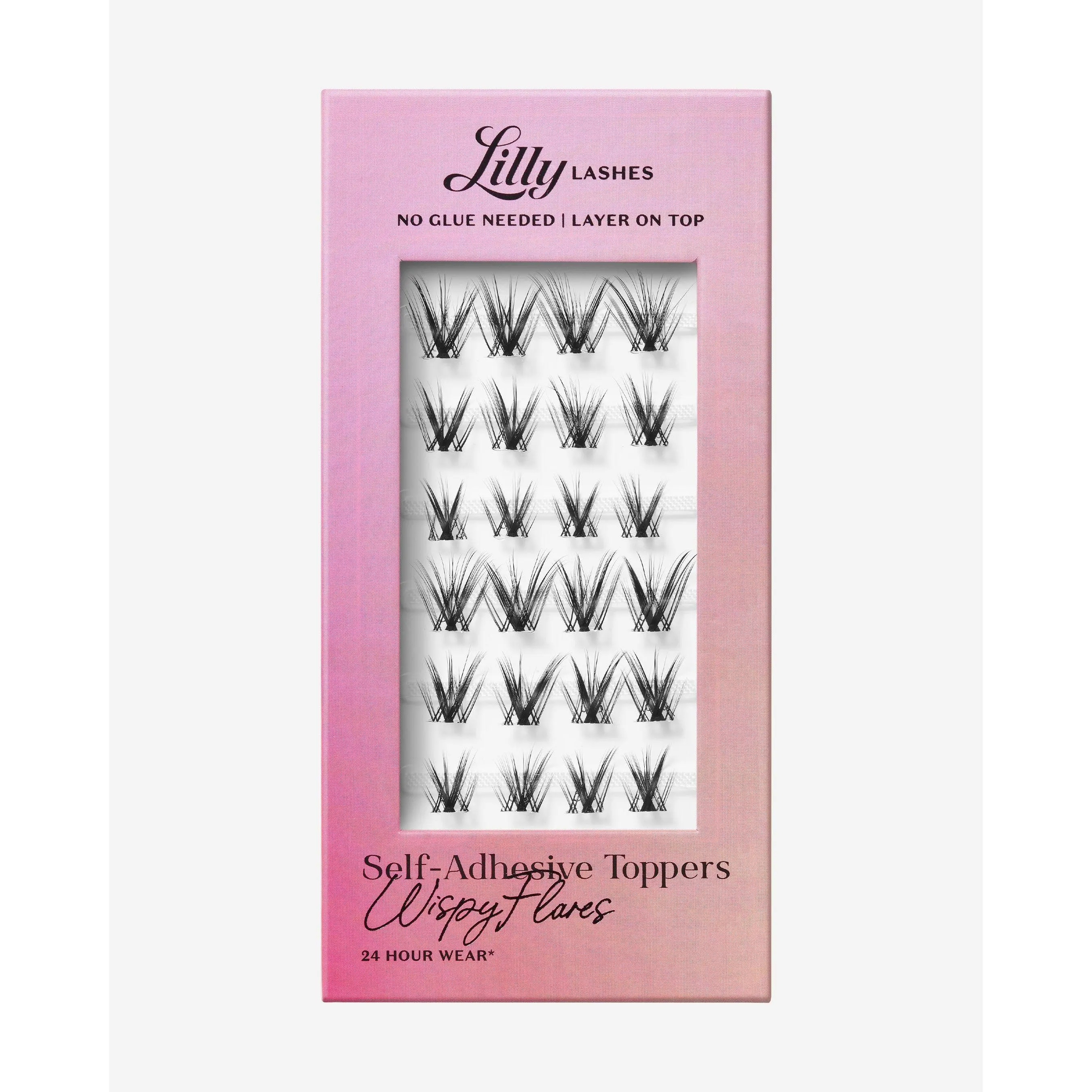 Self-Adhesive Toppers WispyFlares | Lilly Lashes 3D Faux Mink Eyelashes| No Glue Needed Self-Adhesive Toppers WispyFlares | Lilly Lashes 3D Faux Mink Eyelashes| No Glue Needed
