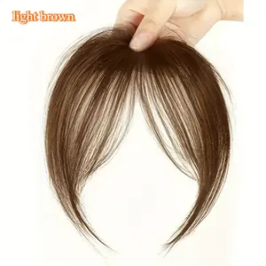 Weightless Breathable Synthetic Straight Wig for Women, Fluffy Side Bangs, Heat-Resistant High-Temp Fiber, All-Day Comfort for Daily Wear Full Head Long Wavy Clip-In Hair Extensions chocolate brown curly cut part human crochet glueless ready