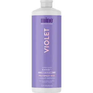 MineTan Violet Spray Tan Solution | Best Color Correcting Fake Tanning Mist | Rich, Dark Brown, Bronzing Glow, No Orange, Rapid Quick Dry, 1 Hour Express Development, Salon Professional Formula, Spray Tan Gun Liquid, No Orange Tones