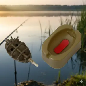 Upgrade Your Fishing Game with Multi-Level Casting Sinker Mold Kit 15-60g Portable Bait Feeder Maker Anti-Tangle Rig Tool for Freshwater Saltwater Angling Gear