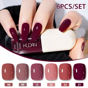 2026 New Trendy 6pcs Water-Based Nail Polish Set, Quick-Dry Long-Lasting Peelable Formula, Easy Removal No Bake Required, Nail Polish for DIY Nail Art Manicure at Home or Salon, Perfect for Festival Decorations Gifts, Cosmetic Manicure, Nail Care