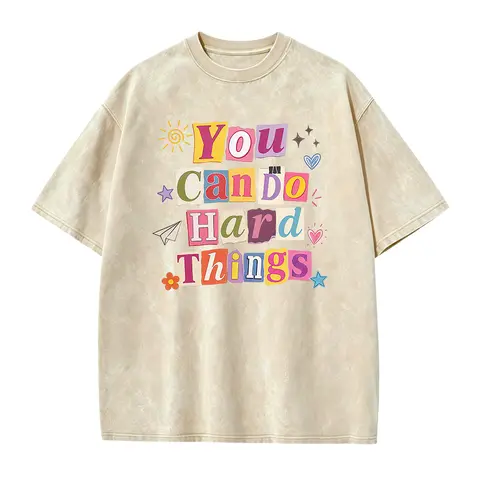 You Can Do Hard Things Shirt, Retro Motivational Teacher Shirt, Positive Affirmation Tee, Mental Health School Counselor Gift