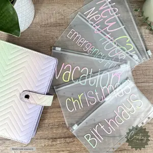 Zippered Cash Envelopes Zippered Cash Envelopes