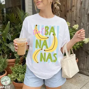 [Sale off up to 50%] That’s Bananas Shirt, Summer Fruit Tshirt, Food Pun Shirt, Retro Summer Graphic Tee, Banana Graphic Tee, Trendy Summer Top, Graphic Streetwear T-shirt