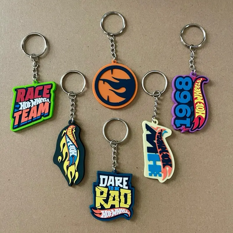 Hot Wheels Rubber Keychain - Japan Exclusive Collectible Model Car Accessory, Cool Key Chain Decorations, Keyrings for Keys, Backpacks, Car Key Accessories