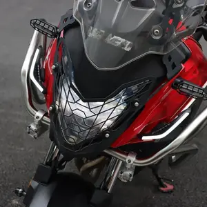 2Pcs Motorcycle Front Side Spoiler Winglets Aerodynamic Wing Set Fixed Wind Wings with LED Light Adhesive Decoration Sticker Motor Parts Accessories